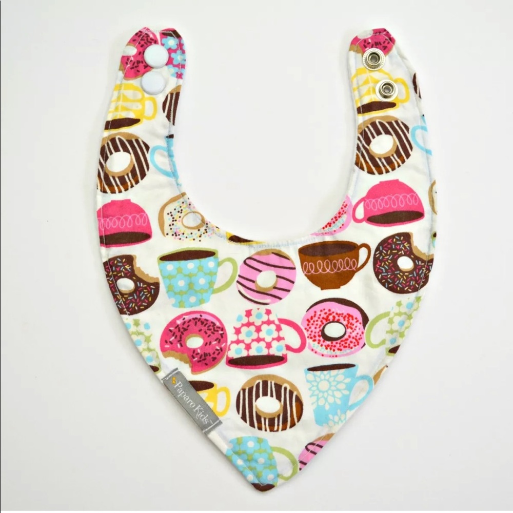 Handmade Cotton Flannel Snap Button Baby Bandana